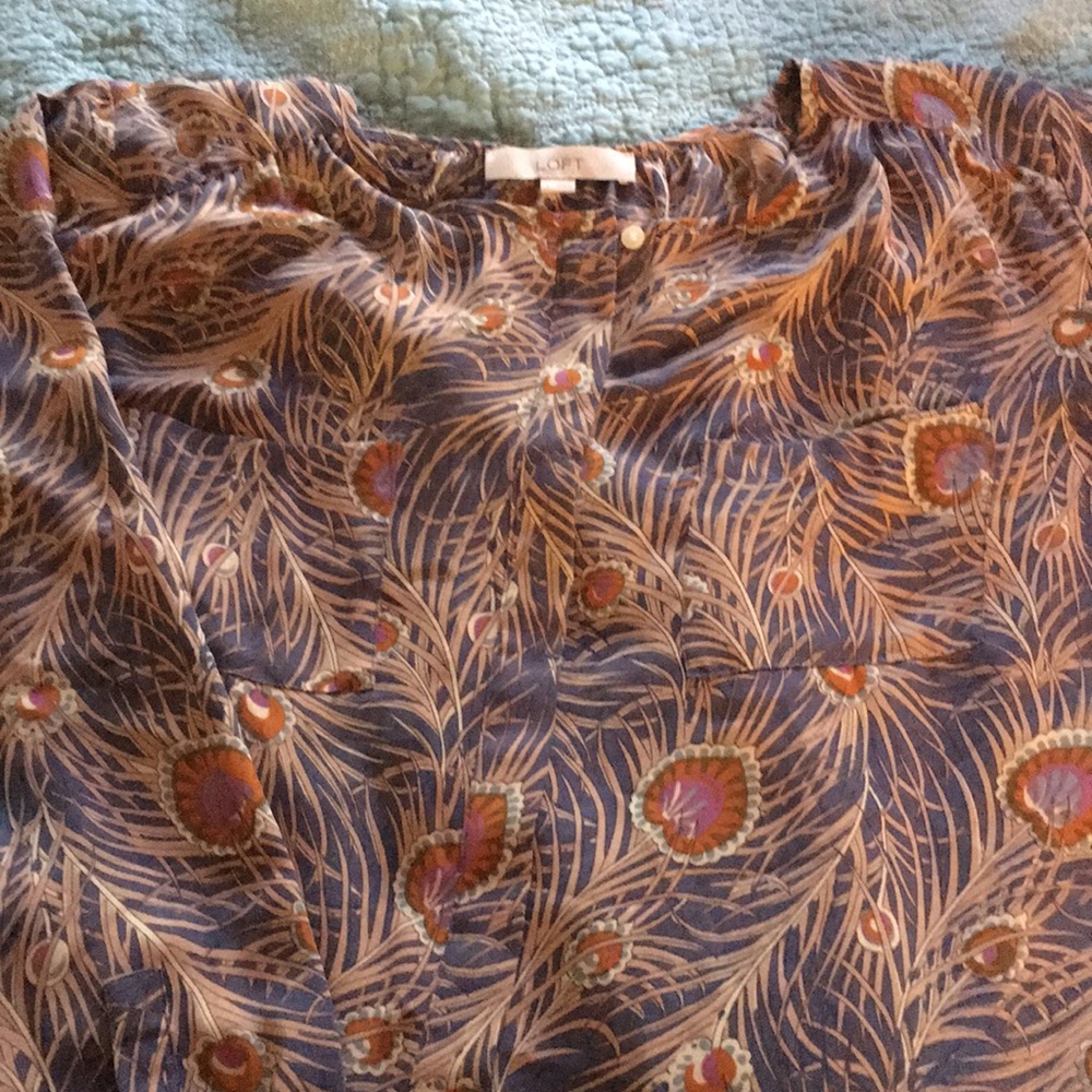 Loft multi colored blouse